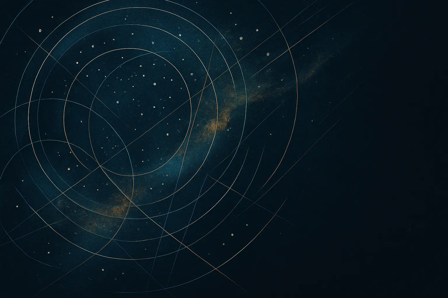 Abstract starry night design featuring intersecting celestial lines and a textured dark sky, used to represent the artistry and inspiration behind Skylit Studio’s star map creations.