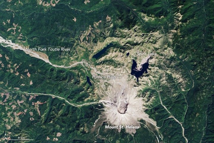 Mount St Helens in 2016, 36 years into recovery