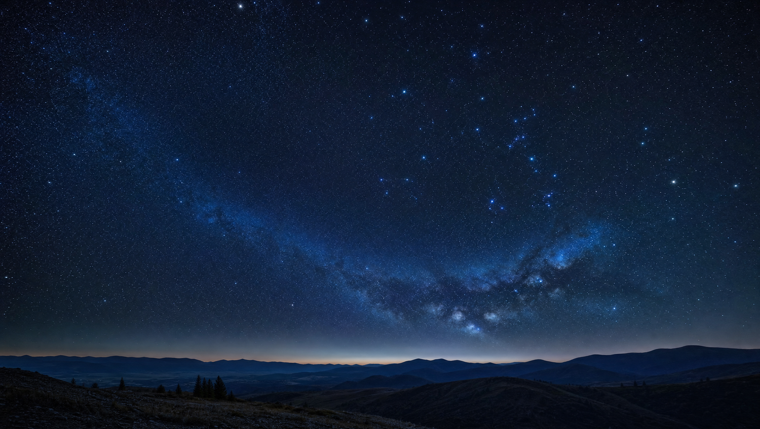 A star-filled night sky, the kind of sky that witnessed your most memorable moments