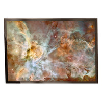 Carina Nebula panorama print in a classic black frame