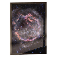 Cassiopeia A print in a classic black frame