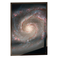 Whirlpool Galaxy print in a classic black frame