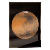 Mars print in a classic black frame