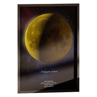 Golden moon map on the Noctis background, classic black frame