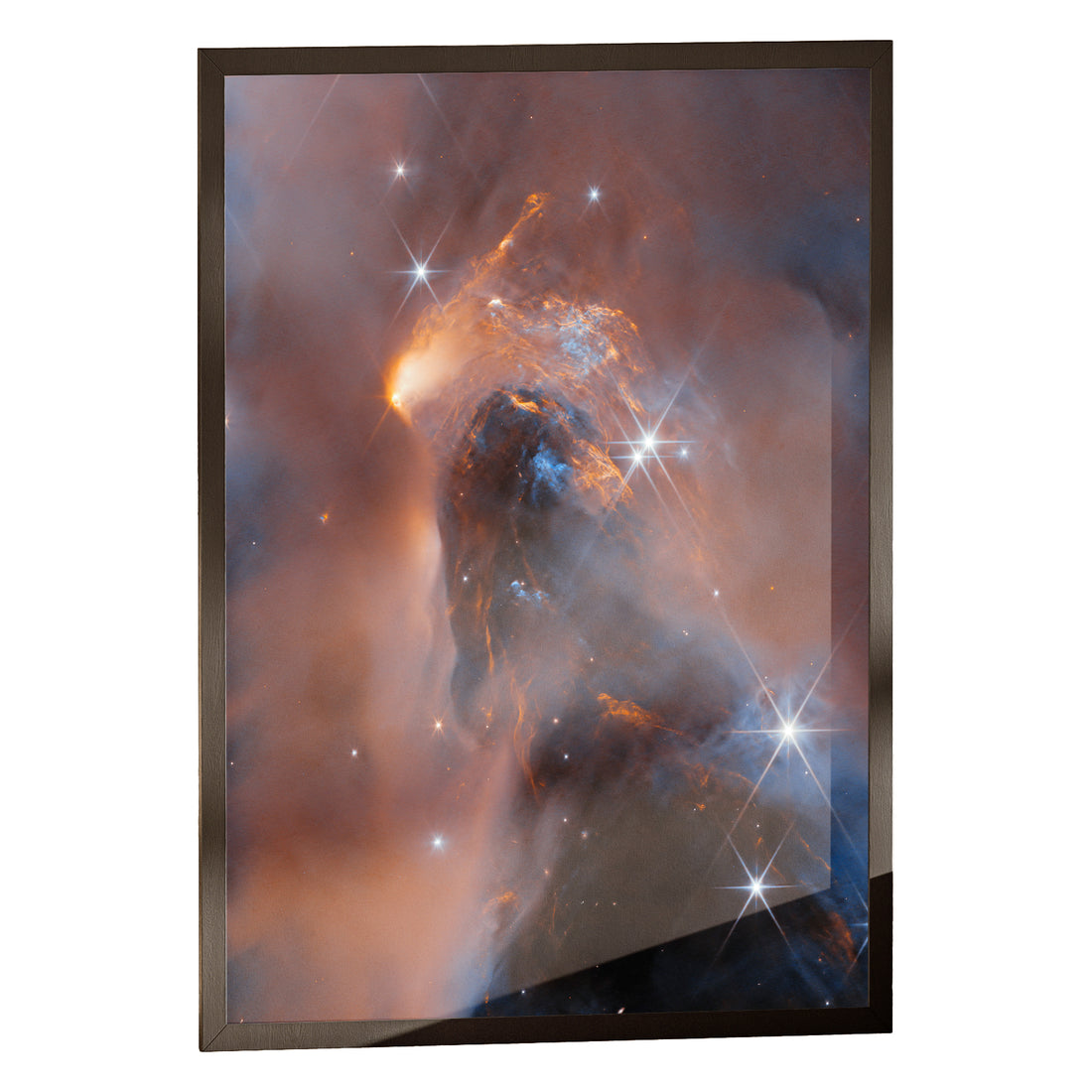 NGC 1333 Perseus print in a classic black frame