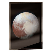 Pluto print in a classic black frame