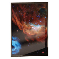 Cosmic Reef print in a classic black frame