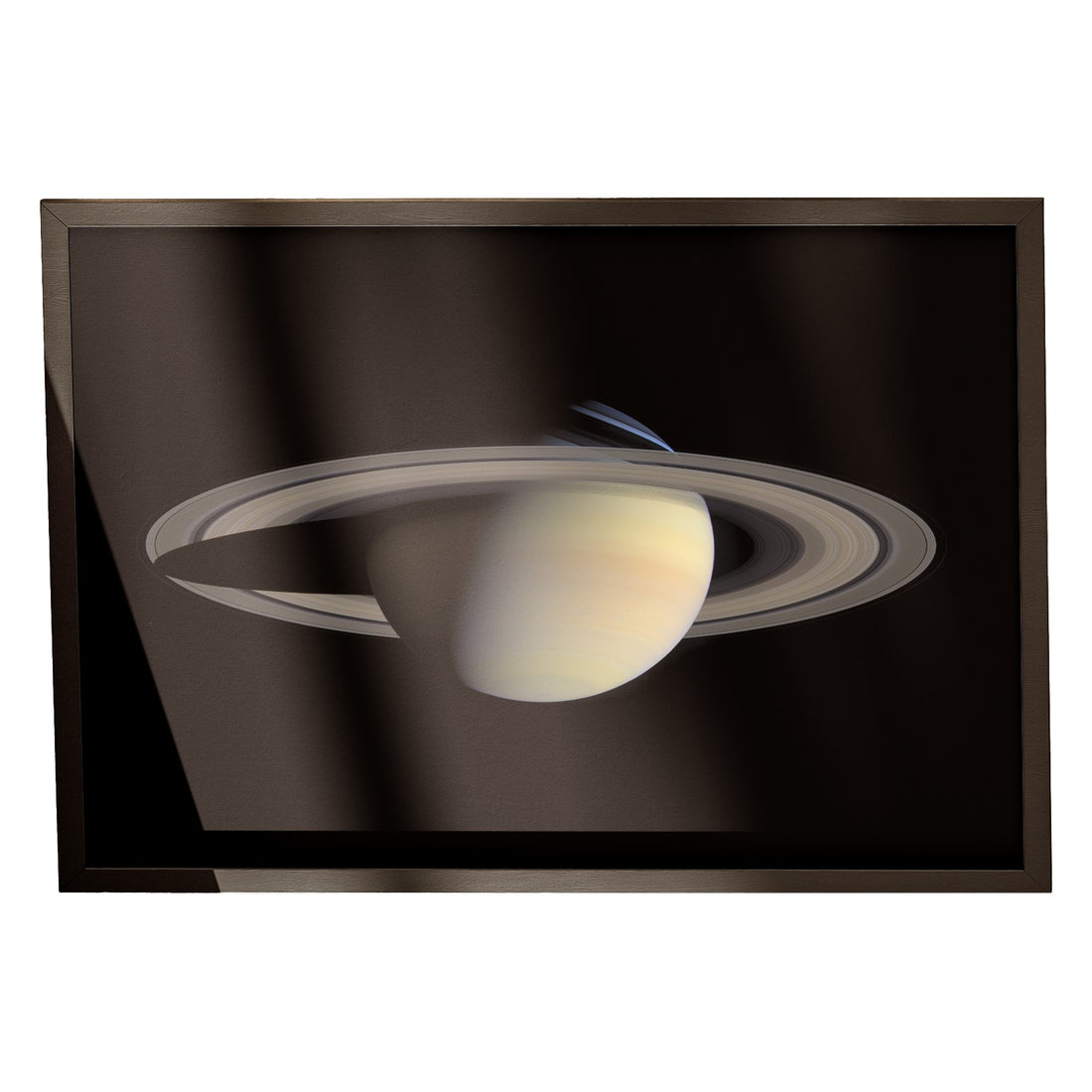Saturn print in a classic black frame