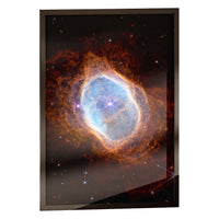 Southern Ring Nebula print in a classic black frame