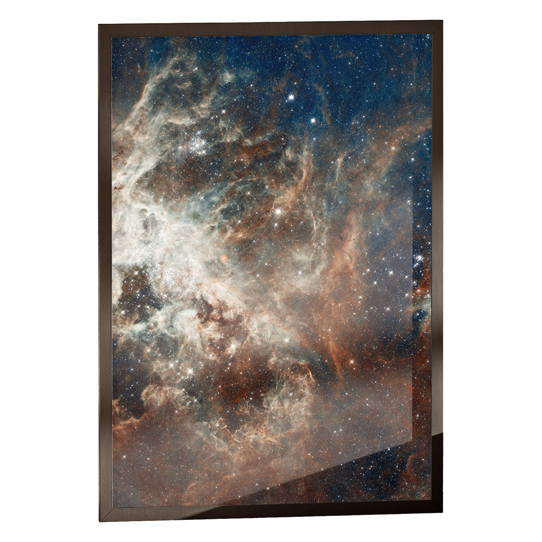 Tarantula Nebula print in a classic black frame