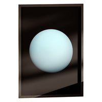 Uranus print in a classic black frame