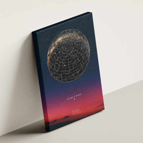 Star Map with celestial map design on a gradient cover against a light gray background