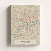 Custom Location Map | Personalised Map Print by Skylit Studio