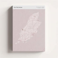 Custom Location Map | Personalised Map Print by Skylit Studio