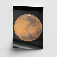 Unframed Mars poster print on 260gsm photo lustre paper