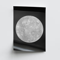 Unframed Mercury poster print on 260gsm photo lustre paper