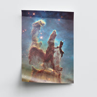Unframed Pillars of Creation (Hubble) poster print on 260gsm photo lustre paper