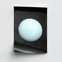 Unframed Uranus poster print on 260gsm photo lustre paper