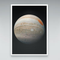 Jupiter print in an elegant white frame