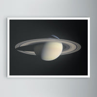 Saturn print in an elegant white frame