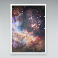 Westerlund 2 print in an elegant white frame