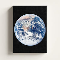 The Blue Marble print on a stretched canvas, Skylit Studio