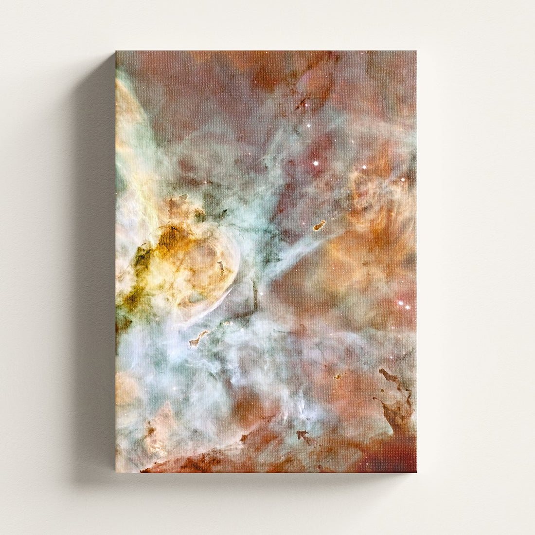 Carina Nebula print on a stretched canvas, Skylit Studio