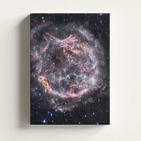 Cassiopeia A print on a stretched canvas, Skylit Studio