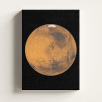 Mars print on a stretched canvas, Skylit Studio