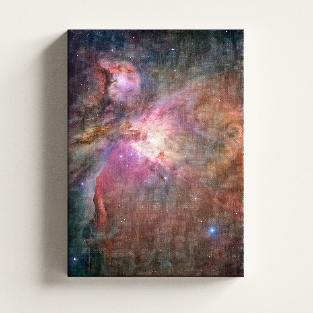 Orion Nebula print on a stretched canvas, Skylit Studio