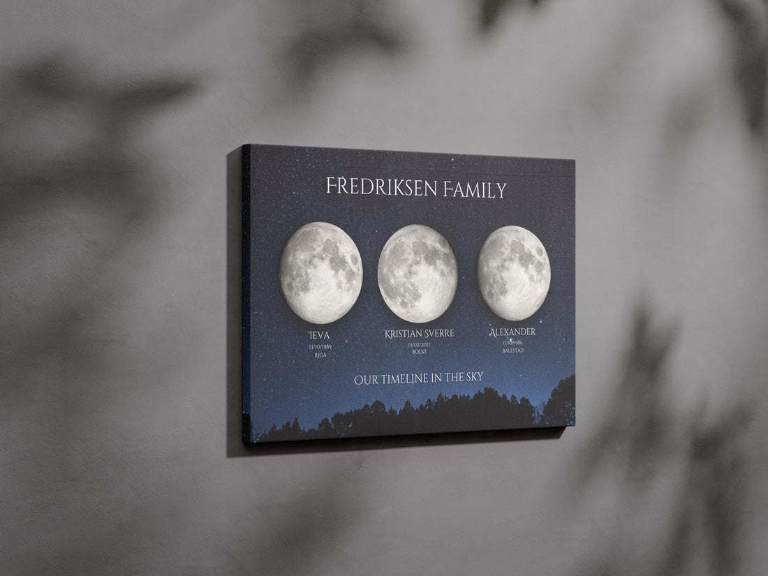 Canvas Star Maps &amp; Moon Maps | Timeless Wall Art by Skylit Studio