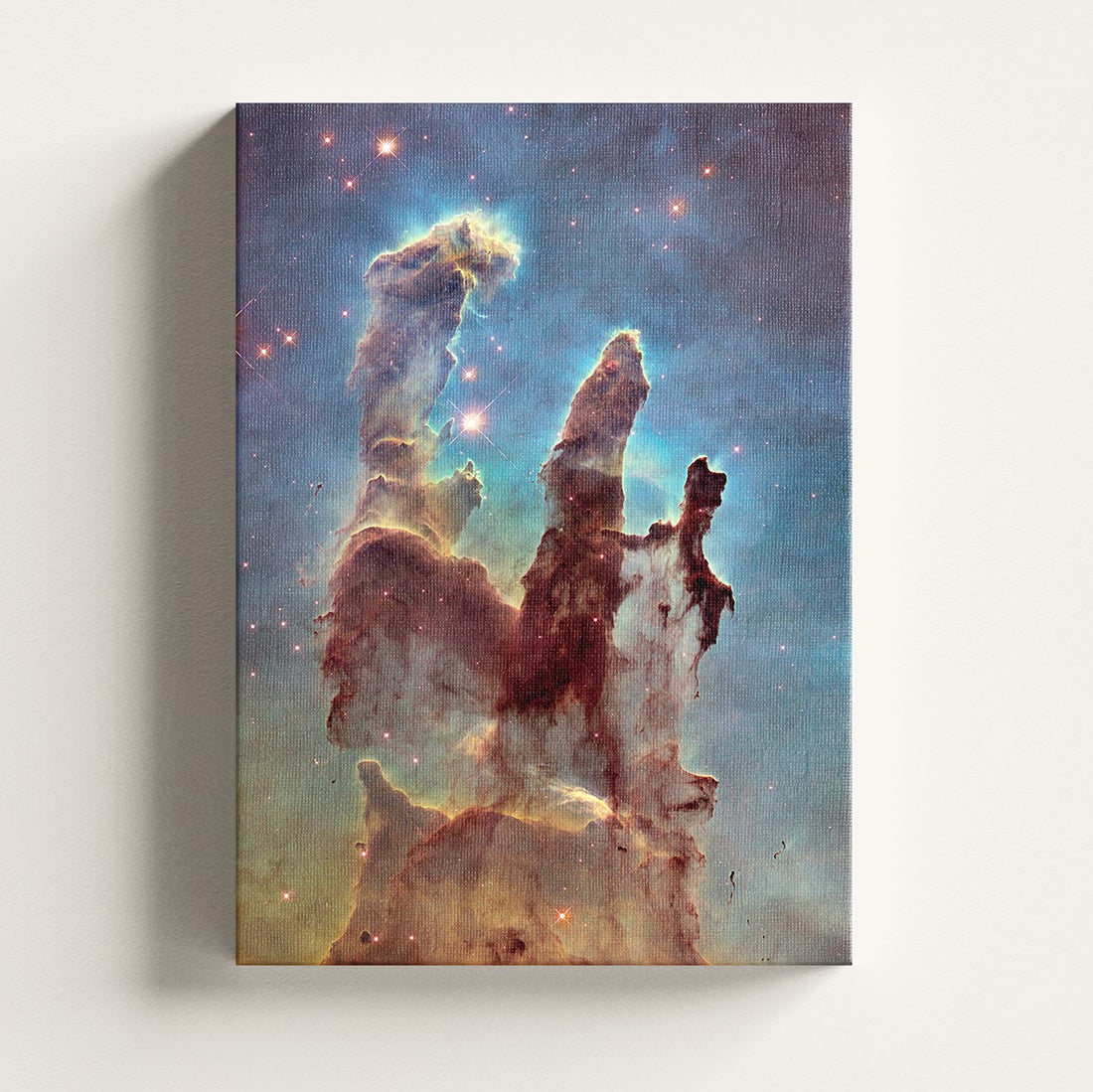 Pillars of Creation (Hubble) print on a stretched canvas, Skylit Studio