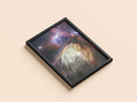 Rho Ophiuchi print in a black frame, flat lay