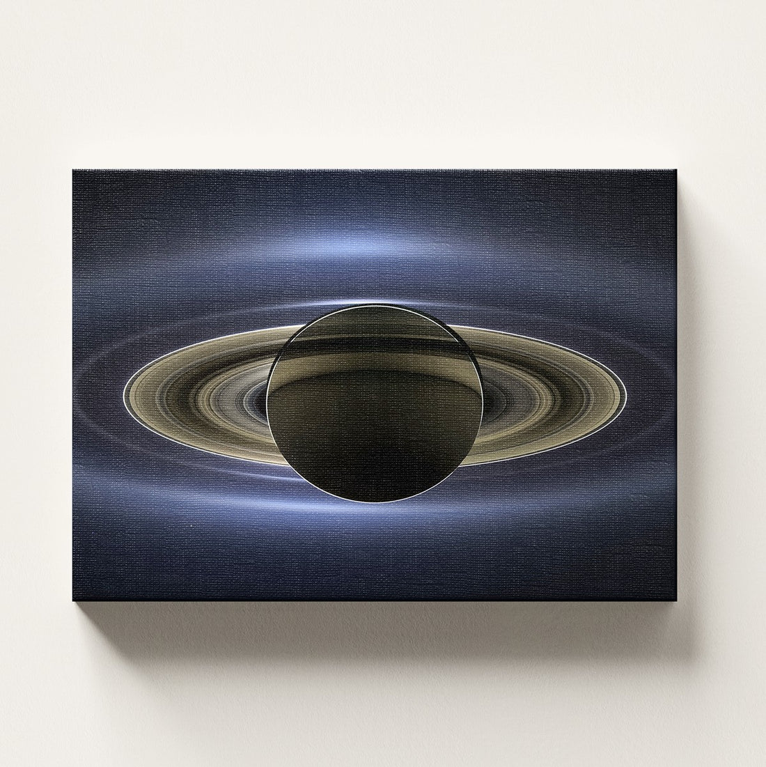 Saturn print on a stretched canvas, Skylit Studio