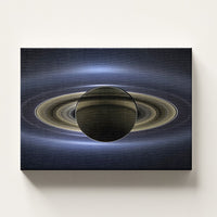 Saturn print on a stretched canvas, Skylit Studio