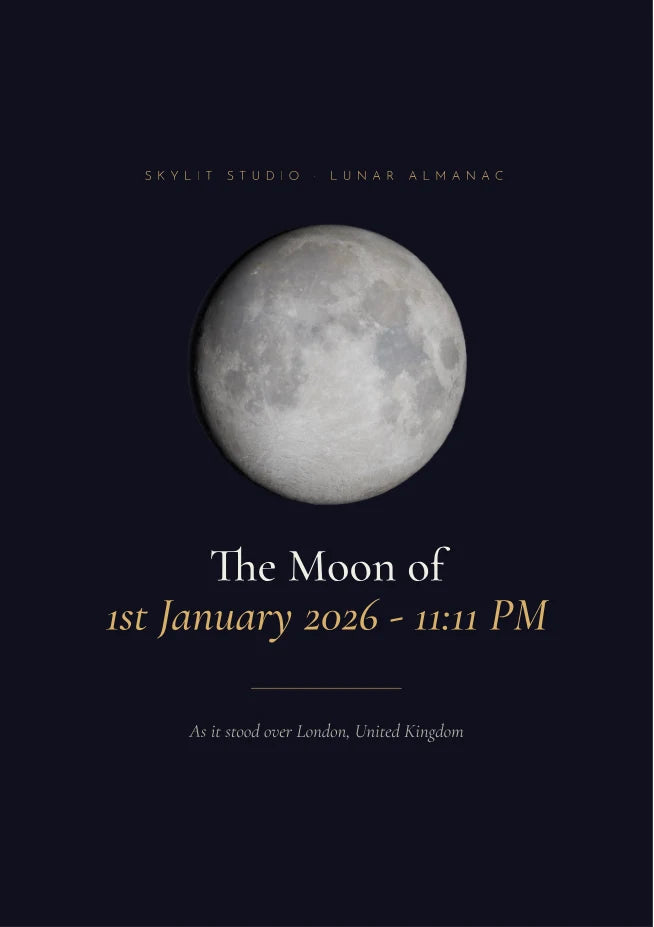 Lunar Almanac eBook cover — the Moon of your night